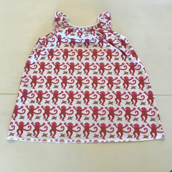 TRENDING 🔥 ROLLER RABBIT PINK MONKEY DRESS GOWN - Picture 3 of 10